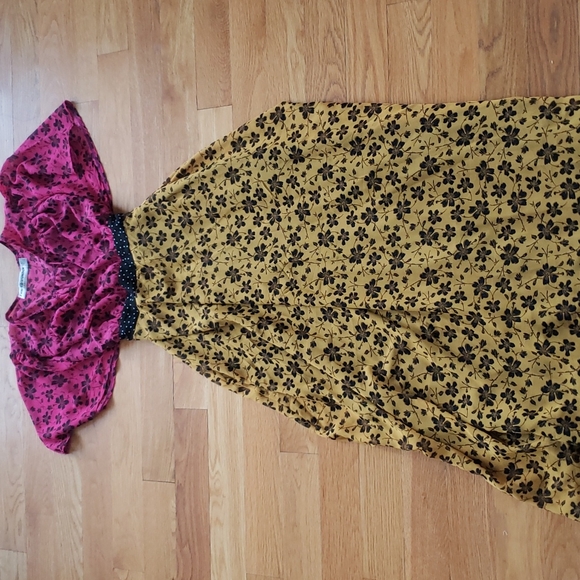 Asos mixed print chiffon maxi dress women's size 6-8 - Picture 3 of 3